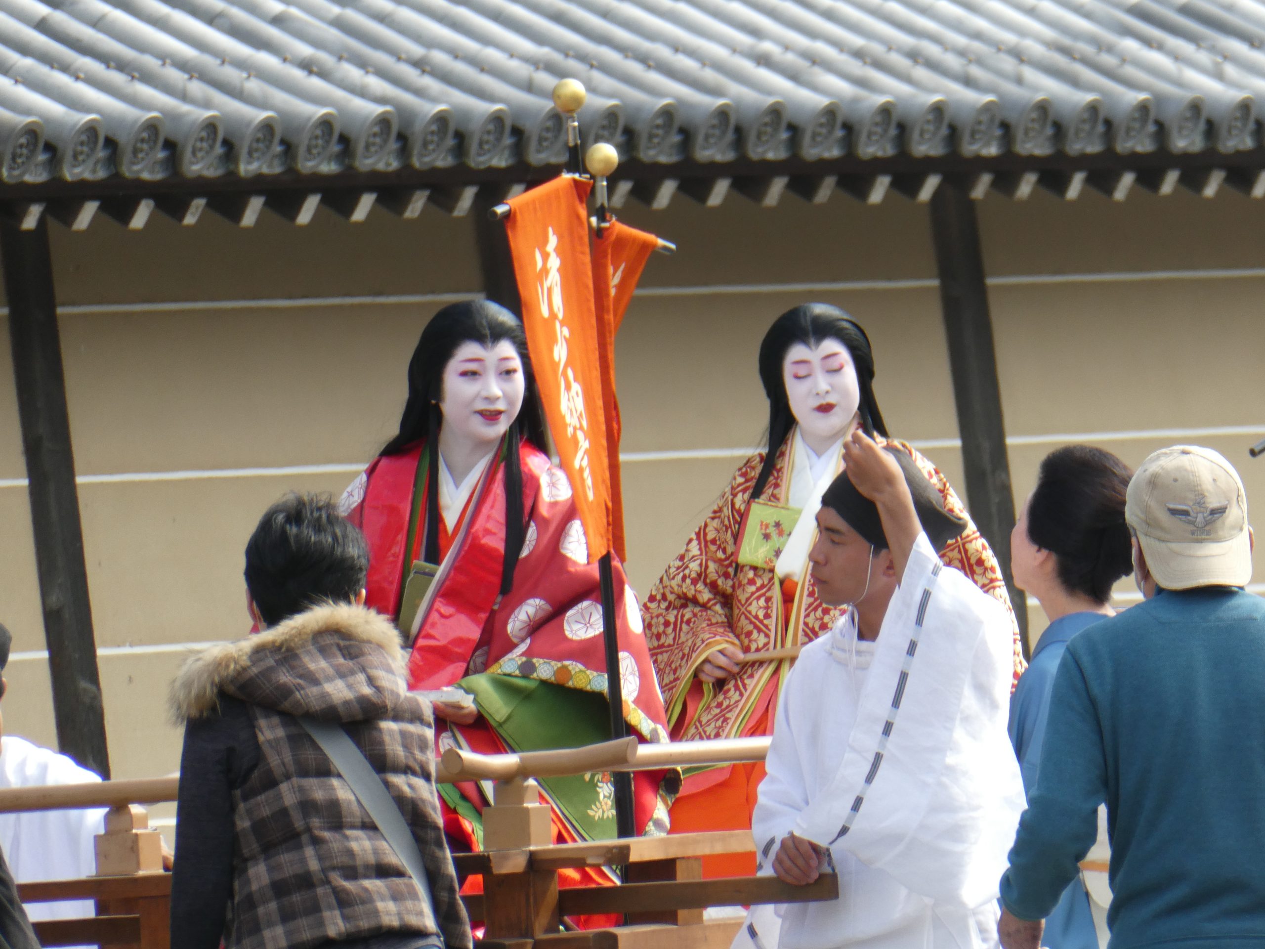 紫式部＆清少納言（「時代祭」行列進発前）